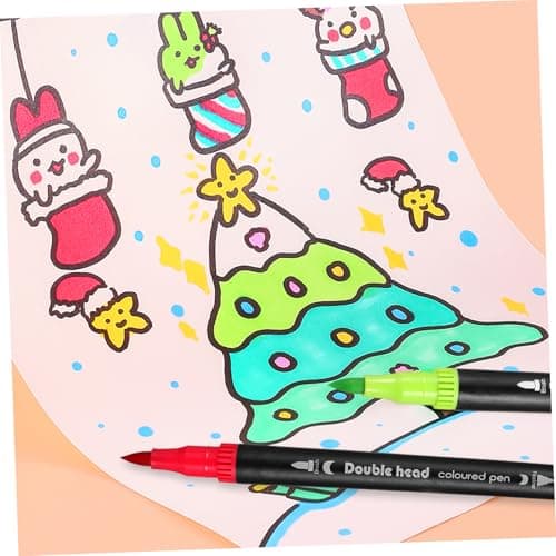 LIGHTAOTAO Lot de 24 stylos pinceaux aquarelle à double pointe marqueurs à base d'eau pour adults couleurs variées porta