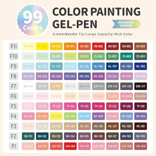 Marque Générique 45/72/99 Couleurs Gel Pen Set Facile À Utiliser Pour La Carte De Journal Portable Avec Boîte De Rangeme