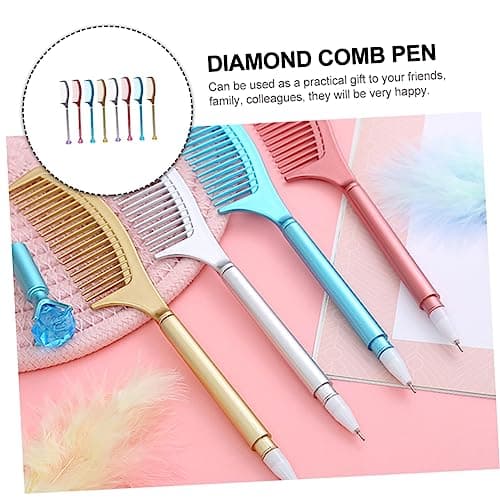 DIYEAH Stylos Gel Multifonctionnels 16 Pièces Forme De Peigne Écriture Fluide Amusante Pour Étudiants Fournitures de Bur
