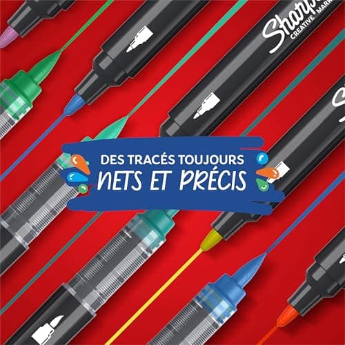 Sharpie ACRYLIC CREATIVE MARKER BRUSH TIP BLACK pour artistes à la recherche de précision en création artistique durante