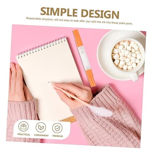 DIYEAH 12 pièces feutres de peinture rechargeables pour artistes pratiques pour dessin et peinture - Sélection de mots-c
