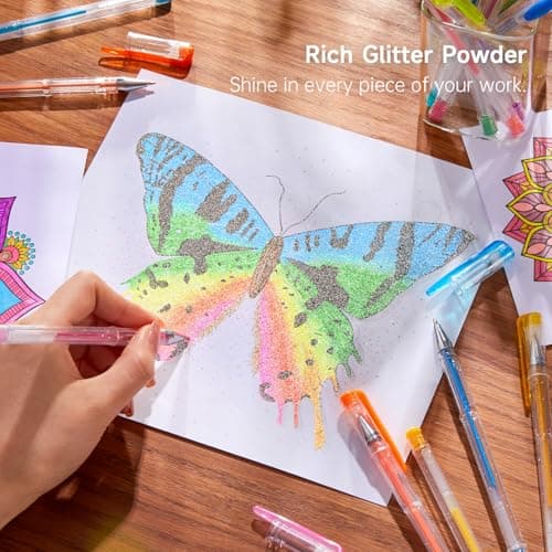 Stilleux gel pailleté Shuttle Art 240 pièces | idéal pour l'art et la créativité | recyclé_standard