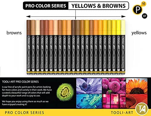 Marqueur acrylique Pro Color ensemble 22 pièces pointe 0,7 mm usage artistique et décoratif