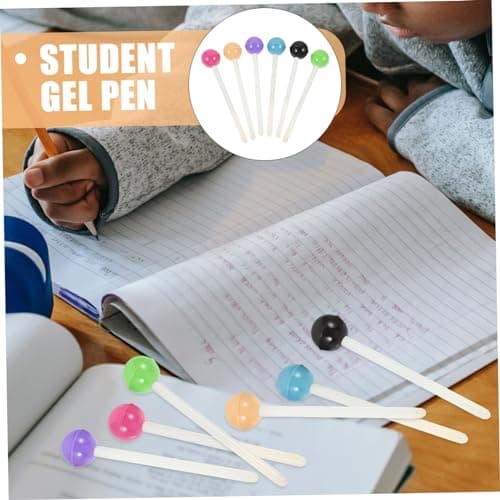 STOBOK 6 Pièces Stylos Gel pour Filles | Écriture Fine pour Étudiant en Bureau | Fonction pointe fine | Scene Astro Bébé