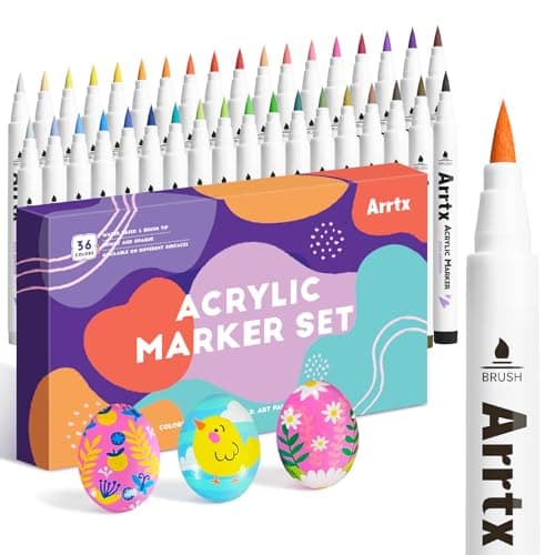 Marqueurs Acryliques Arrtx 90 pour Artistes et Adultes - Peinture sur Roche, Bois, Toile - Loisirs Créatifs 90A — Couleur Régulière36D