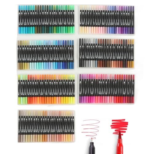 Pinceaux acryliques Marque Artistique, Ensemble de stylos pinceaux aquarelle avec pointe fine, Idéal pour artistes début