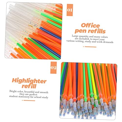 Stylos gel colorés décoratifs CAXUSD remplacement étudiant maison bureau école rechargeables