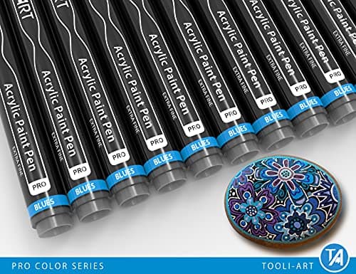 Marqueur acrylique Pro Color ensemble de 22 marqueurs assortis 0,7 mm non toxique usage artiste débutant professionnel
