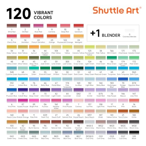 Marque Shuttle Art Feutre à Alcool 120 Couleurs Adulte Global Recycled Standard  
Marque Shuttle Art Feutre à Alcool 120