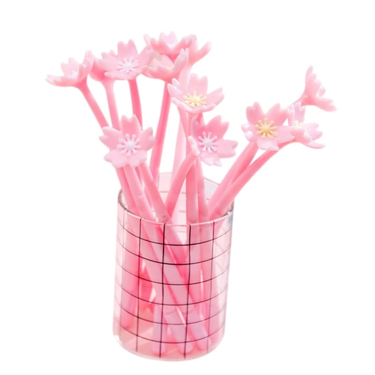 STOBOK Rose Stylo Gel Créatif Avec Boutons De Papeterie Romantique Pour Étudiante Et Bureau