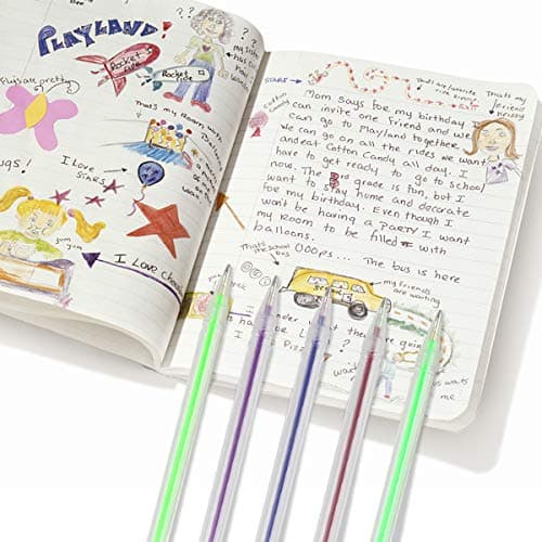 Gurkkst 48 Stylos Gel Paillettes Pour Adults Coloring, Eco Writing et Art Crafting(12 Métallique + 12 Paillettes + 12 Né