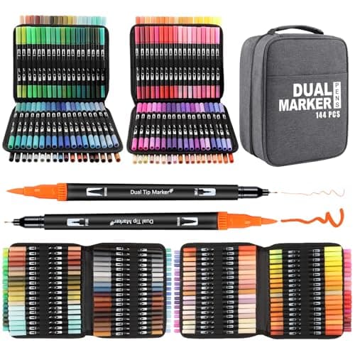 Feutres Coloriage Adulte Gelanty 168 Stylos Calligraphie Art