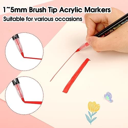Marqueurs acryliques Colpart pour lettrage - marqueur peinture acrylique Colpart pour fabrication de cartes, peinture su