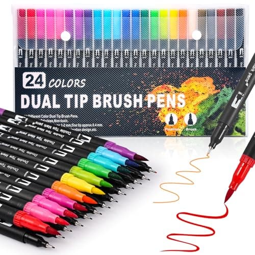 Joyoldelf 48 Stylo Gel Pailleté Métallique pour Enfants et Adultes - Paillettes Néon Pastel, Parfait Pour Peinture et Li — 24 Pièces