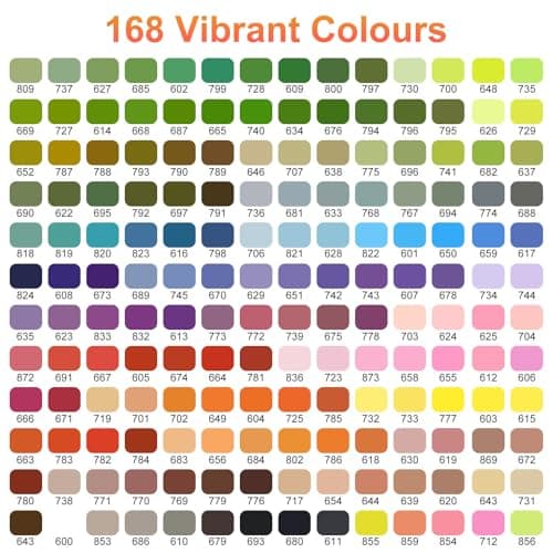 Marqueur Peinture Acrylique 168 Couleurs pour Adultes - Feutre Multifonctionnel 0,5-4,5mm & 1mm - Peinture sur Verre et
