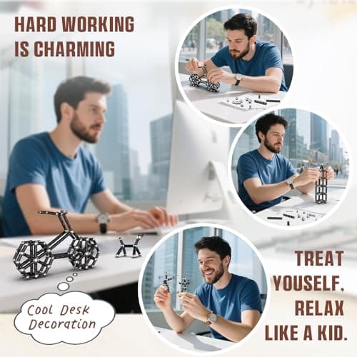 Stylo Magnétique Tigerhu, Stylo À Bille Gadget Insolite Pour Tous Les Âges, Cadeau Fête des Pères