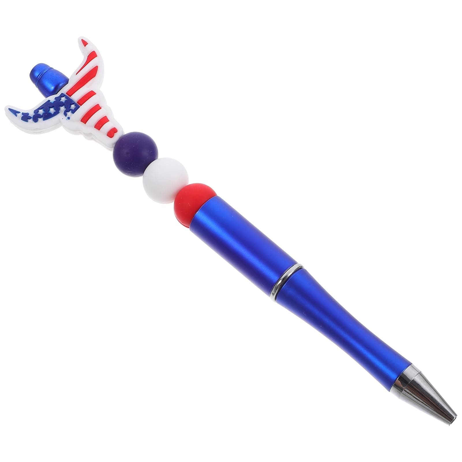 STOBOK Stylos à Gel Forme de Tête de Bœuf Motif Drapeau Américain pour Étudiants Writing Fluide et Résistance à l'Usure