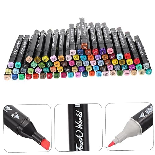 Operitacx Ensemble de Marqueurs à Double Tête Créatifs et Stylos à Eau pour Dessin, Peinture et Illustration - Parfait p