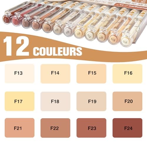 Marqueurs acryliques 12 feutres Skin Tone Color Series pour portraits et créations sur bois, toile et céramique