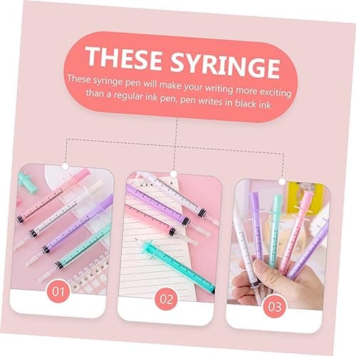 Lurrose Pièces Stylo à Bille Fantaisie pour Étudiants à Encre Gel Plastique