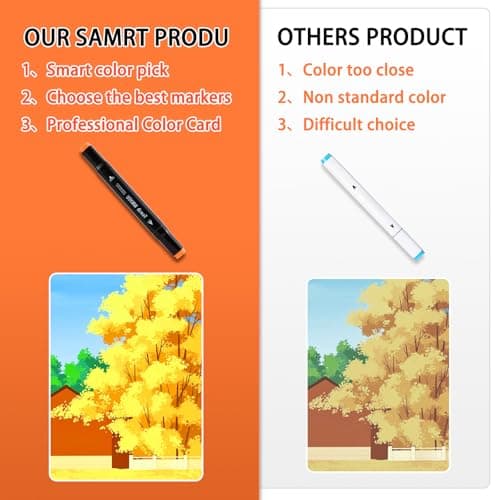 Ordeluxe 120 couleurs feutre à alcool pour artistes et adultes à colorier, séchage rapide en une seconde, avec étui de t