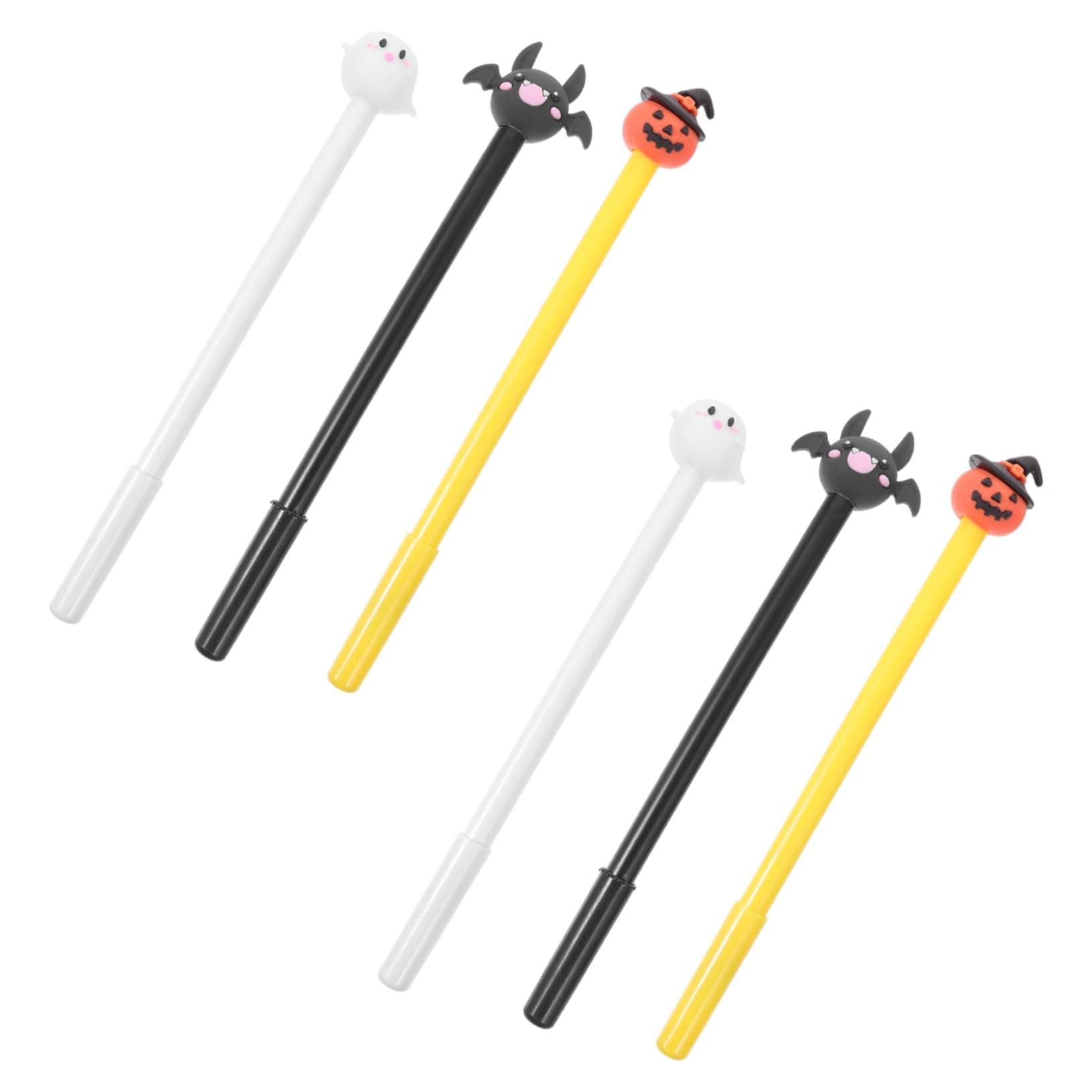 VILLCASE stylo gel rétractable Halloween Citrouille Blanc pour Art Scolaires Bureau
