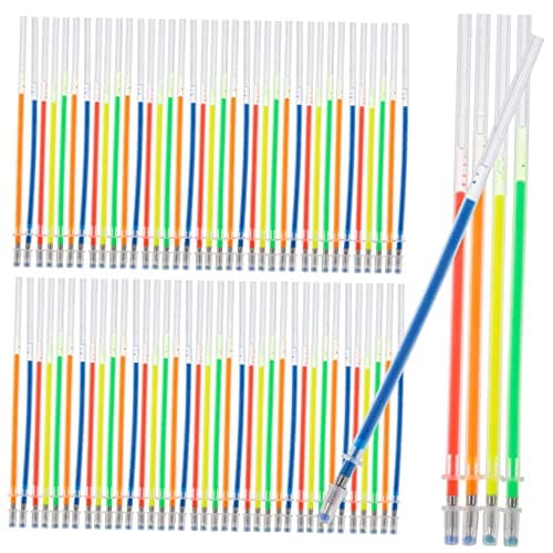 ARTIBETTER 100 Pièces Recharge de Stylo Gel Multifonctionnelle pour Étudiants et Bureaucréativité Assurée - CA01 - Coule