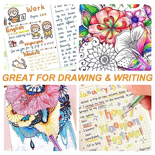 Stylo Gel Paillette Lyuvie 160 pour Enfants et Adultes, Stylo Paillette avec 80 Couleurs et 80 Recharges, Artisanat et S