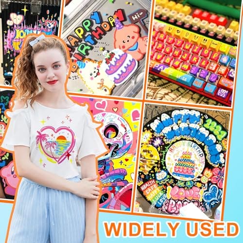 Lyuvie Couleur Feutres Acryliques Marqueur Peinture Acrylique, Pointe Extra Fine, Permanent pour Textile Verre Métal Tis