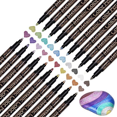 Willingood marqueurs métalliques de qualité supérieure pour scrapbooking et loisirs créatifs