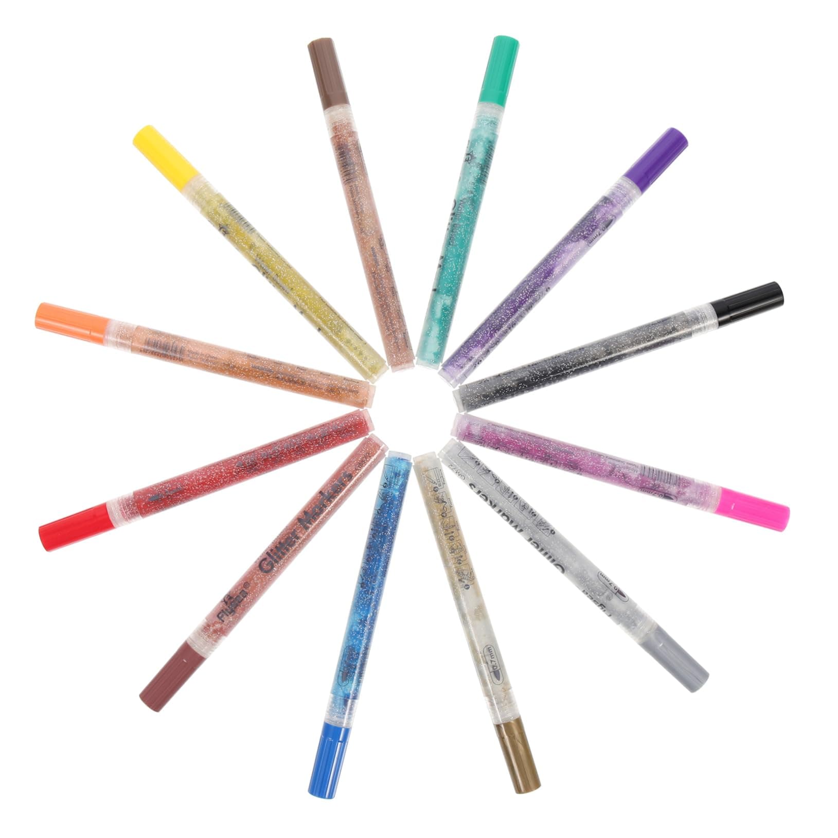 Operitacx Marqueurs à Paillettes Briller Pour Enfants Amusant à Base D'Eau Scintillante Couleurs Pailletées Gel Abdos
