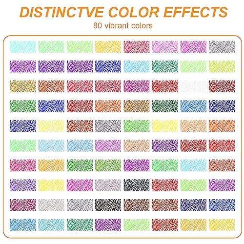 Stylo Gel Paillette Lyuvie 160 pour Enfants et Adultes, Stylo Paillette avec 80 Couleurs et 80 Recharges, Artisanat et S