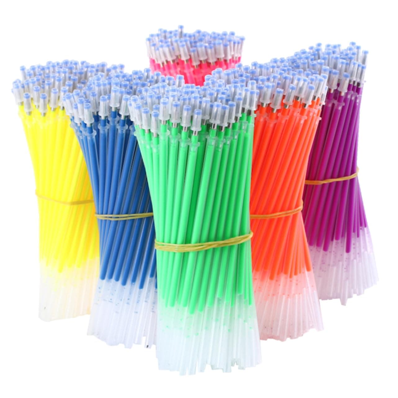 ARTIBETTER Lot de 50 Recharges de Stylos Gel Fluorescentes Colorées Recharge Scolaires pour Étudiants