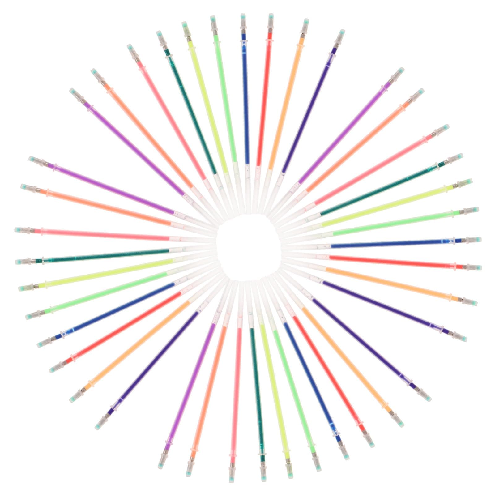 Homoyoyo 100 pièces recharge stylos gel multicolores créative encre lisse pour bureau et école - écriture quotidienne ro