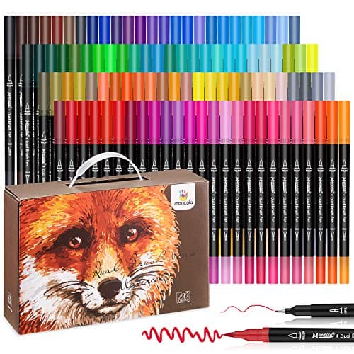 Stylos aquarelles MancoLA MA-100B pour adultes, feutres pointe fine pour coloriage et dessin professionnel, mandalas et