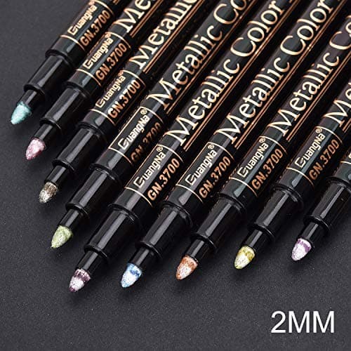 Willingood marqueurs métalliques de qualité supérieure pour scrapbooking et loisirs créatifs