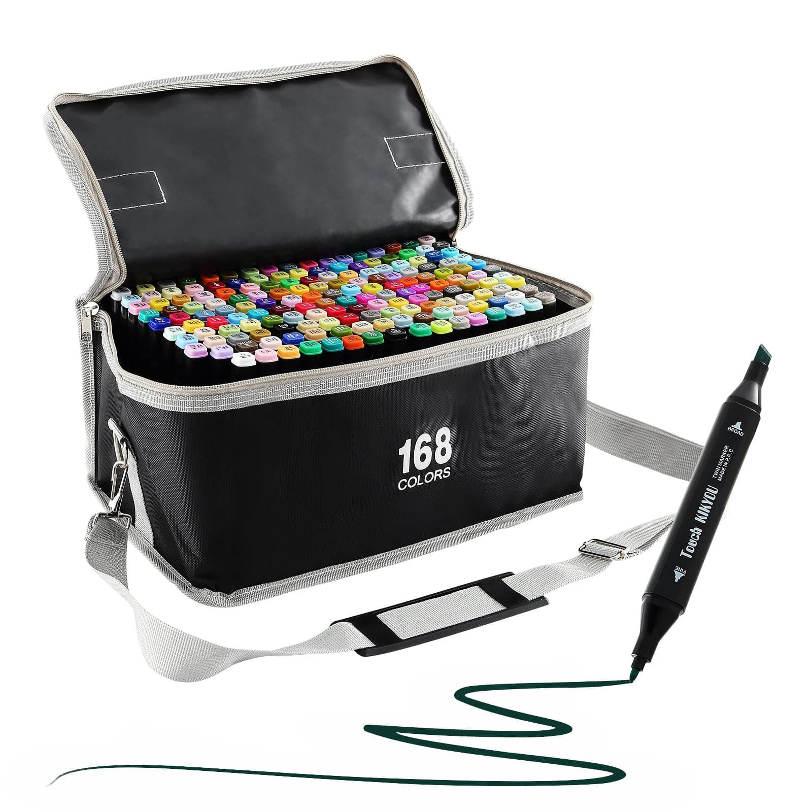 Ordeluxe 168 Couleurs Feutre A Alcool Pour Artistes Séchage Rapide En Une Seconde