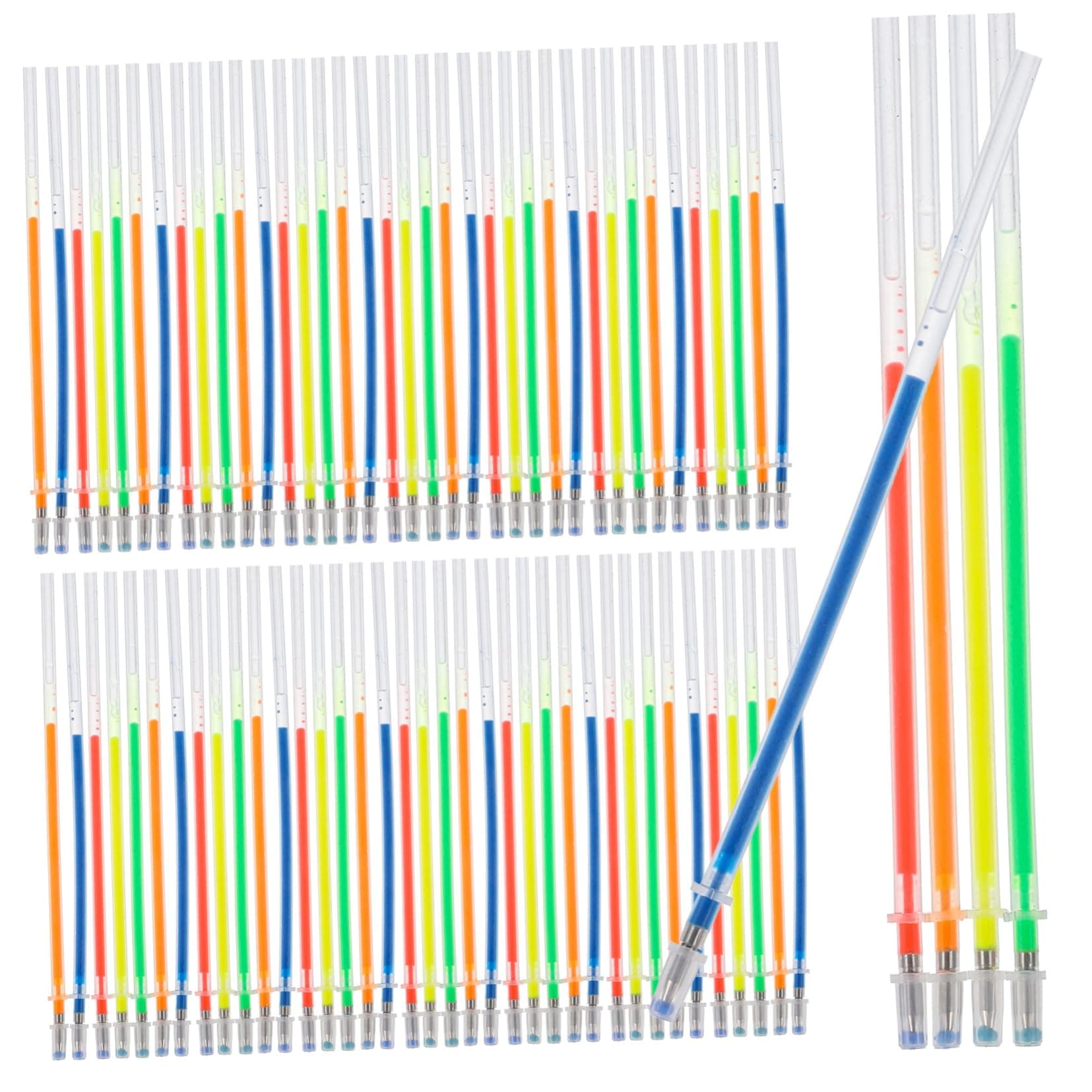DOITOOL Recharge fluorescence art pour stylos gel enfants créatifs 100Pièces Plastique