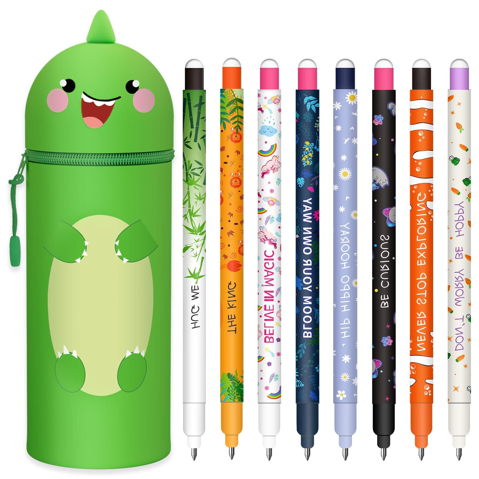 Stylos gel effaçables thermosensibles pour bureau et école (2 en 1 trousse crayons) (F)  
Effaçables thermosensibles 2 e