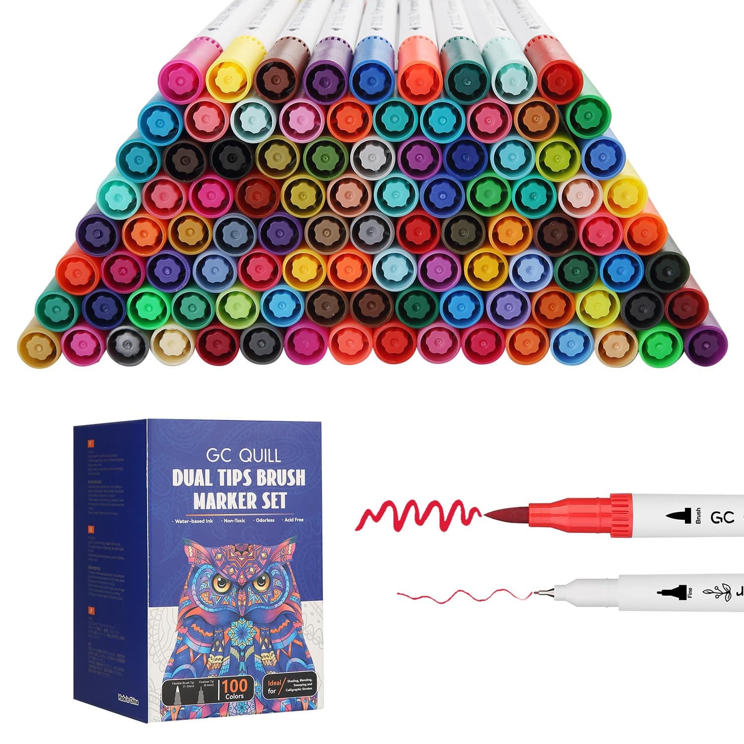 GC QUILL Couleurs Feutres Adulte Enfants Dessin GC-N100W

GC QUILL Feutres Double Pointe Fine GC-N100W

GC QUILL Feutres