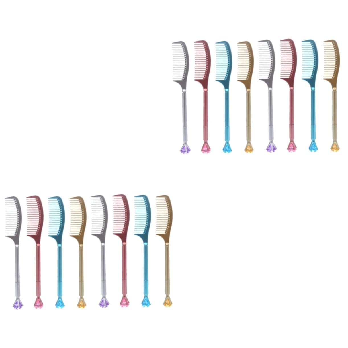 DIYEAH Stylos Gel Multifonctionnels 16 Pièces Forme De Peigne Écriture Fluide Amusante Pour Étudiants Fournitures de Bur