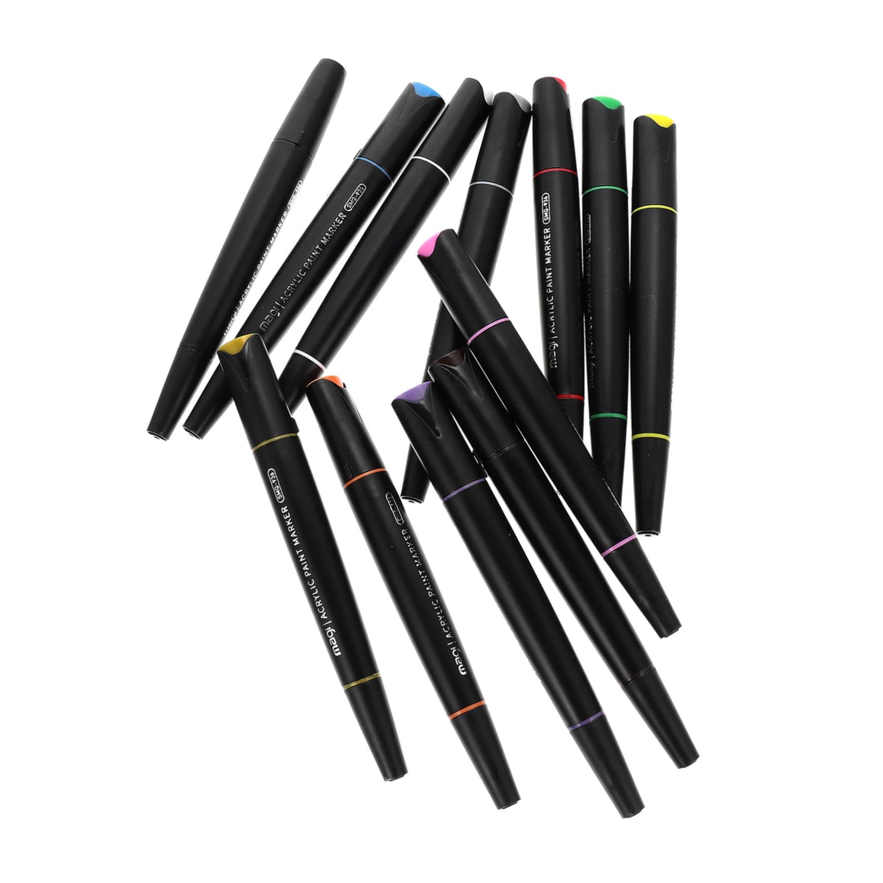 Stylos à peinture SEWACC portables pour la maison et le dessin - 12 piècesLot multifonctionnel adapté aux artistes amatr